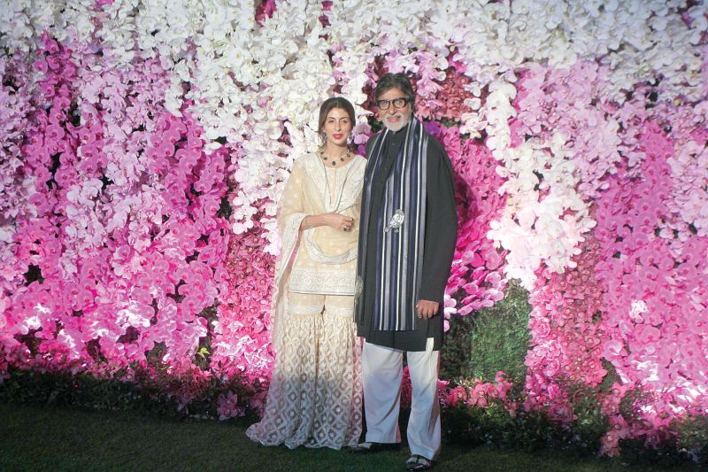 Amitabh Bachchan with Shweta