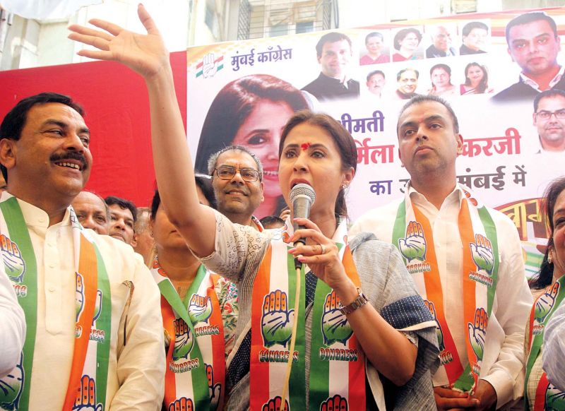 Urmila Matondkar with Milind Deora