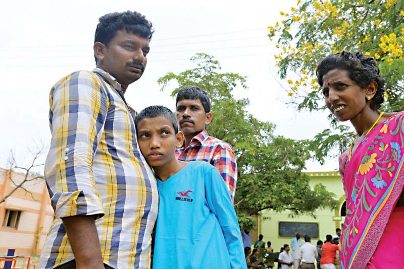 The three runaway children, Boyina Kalyan, Babu and Battulavara Madhava Rajanna, were staying at this home after they were rescued.