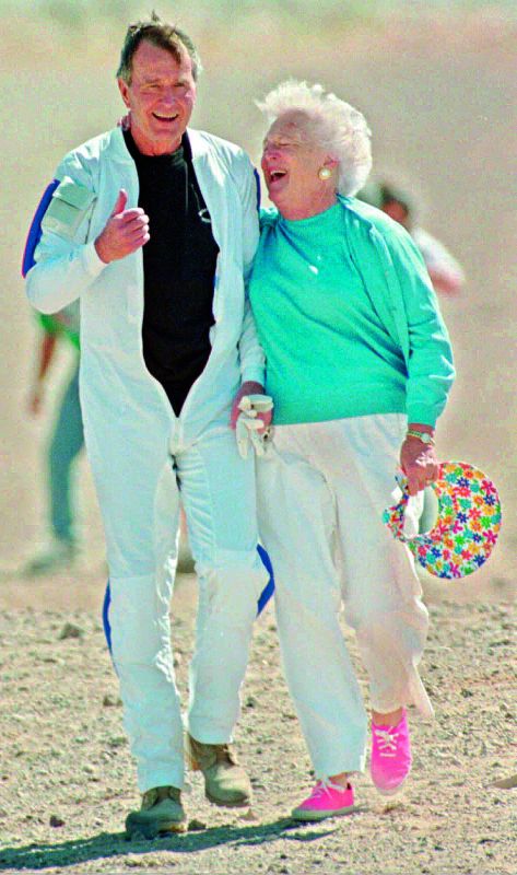 George Bush Senior and Barbara Bush