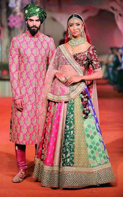 A traditional  collection designed by Sabyasachi Mukherjee