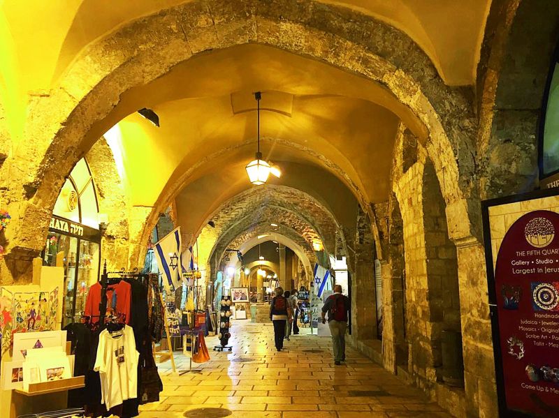 A bazaar in Jerusalem