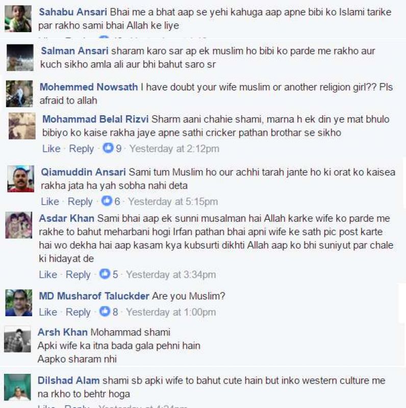 Some of the comments on Mohammed Shami