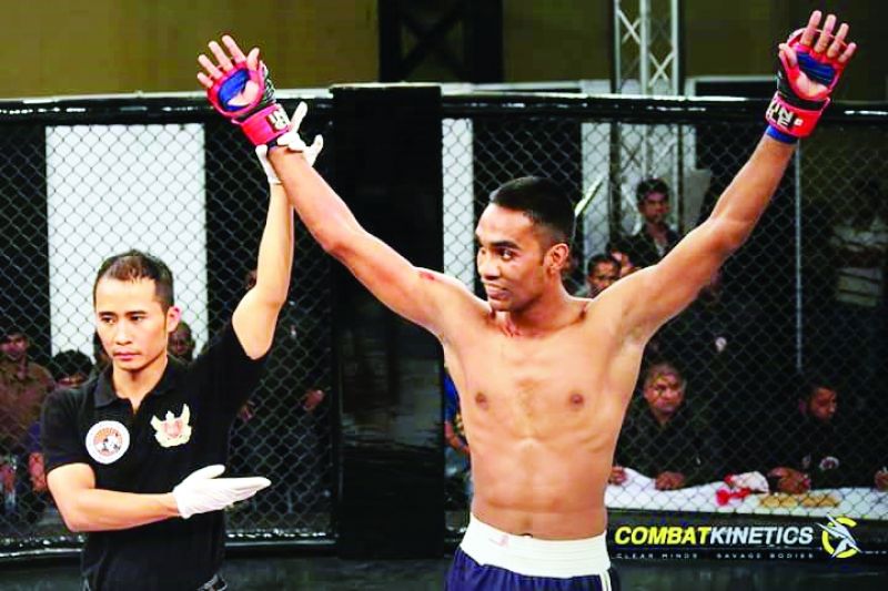 Scoring a first: Syed Abdul Nazzeur was the first Indian to win a bronze medal at the 2016 Mixed Martial Arts World Championship