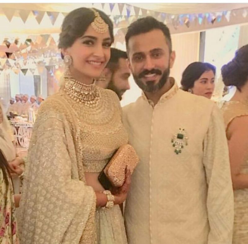 Sonam Kapoor and Anand Ahuja at their Sangeet.