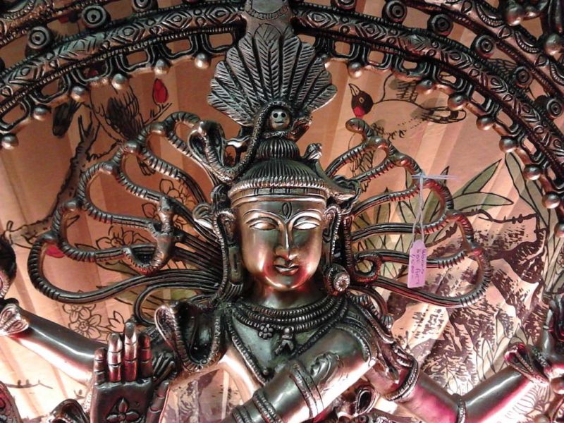A statue of Nataraja exudes traditional charm to any setting