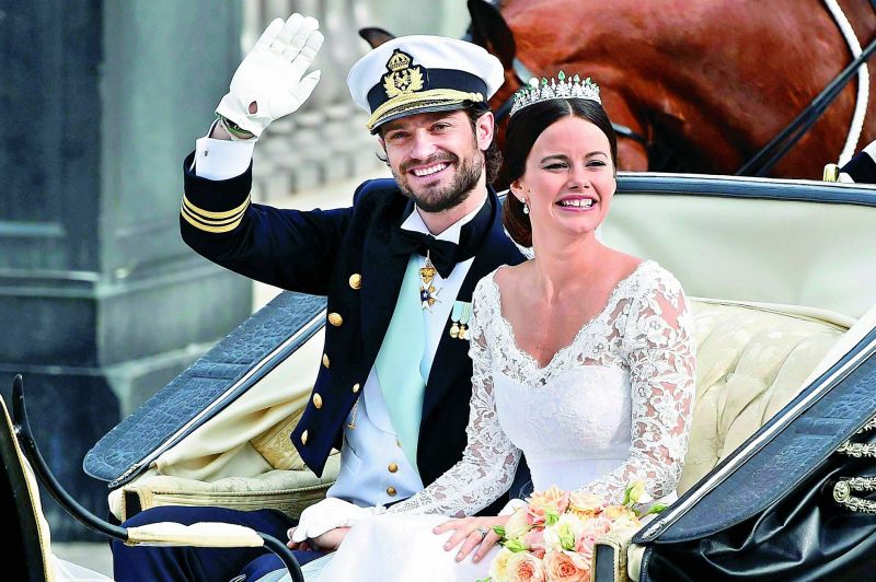 Sweden's Prince  Carl Philip and Sofia Hellqvist (prior to her marriage, she was a glamour model and reality television contestant)