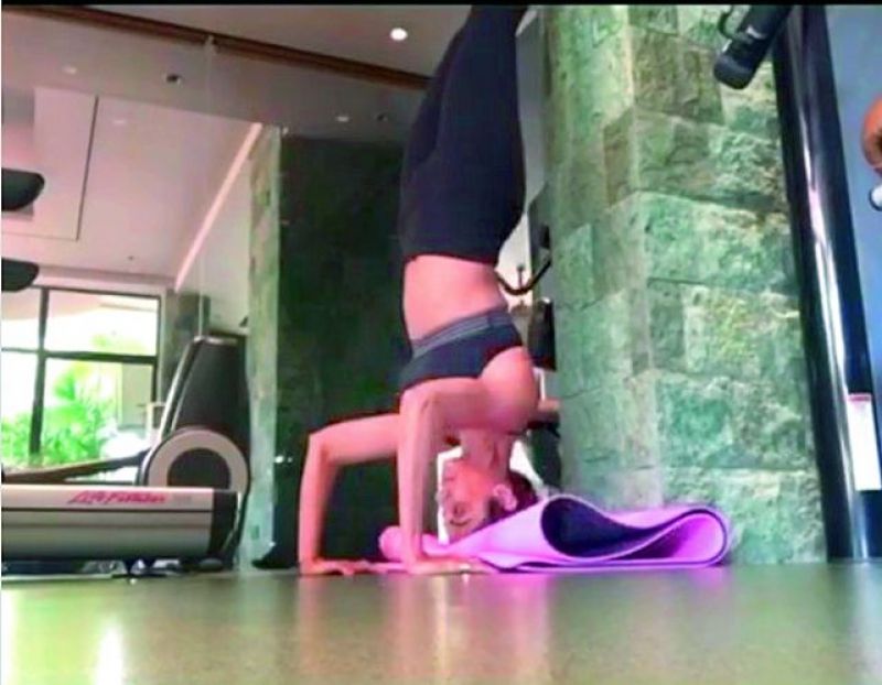  Shilpa urged people to not try this exercise all of a sudden, as it took her a lot of core and postural  strengthening to reach there
