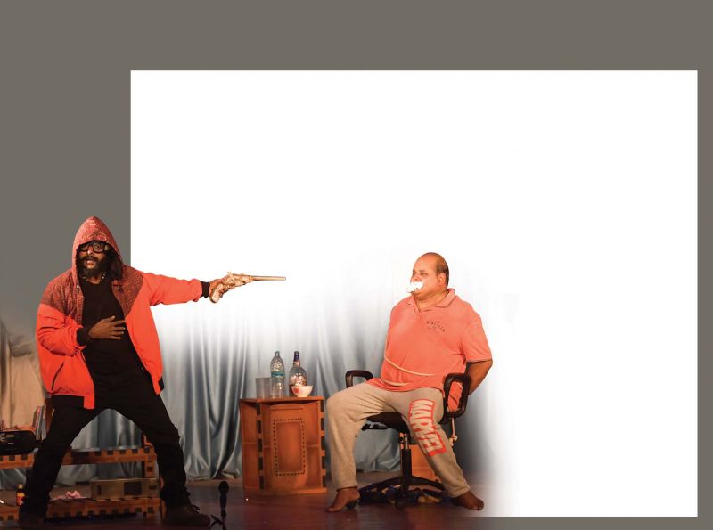 S.P. Sreekumar and Sunil Sukhada on stage