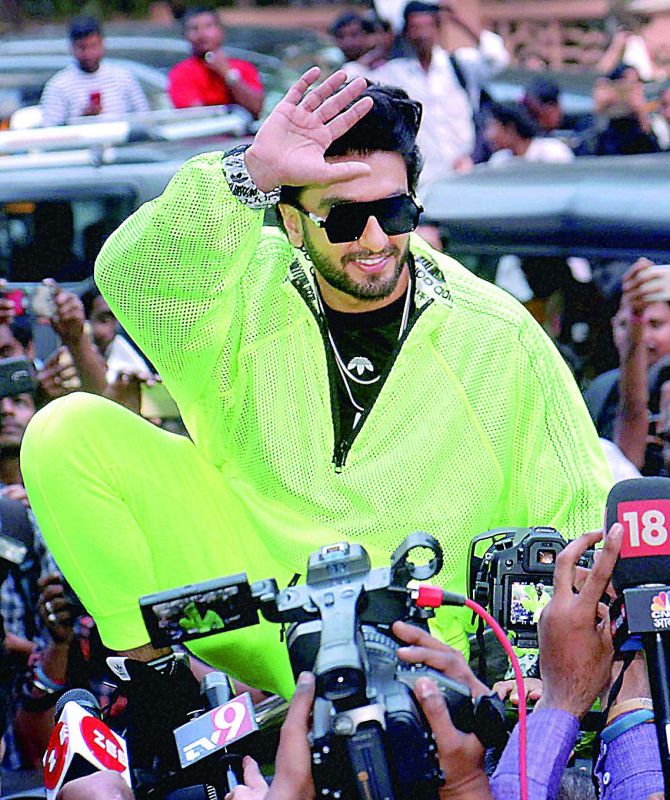 Recently, Ranveer danced on top of his car, causing a traffic jam in Mumbai.