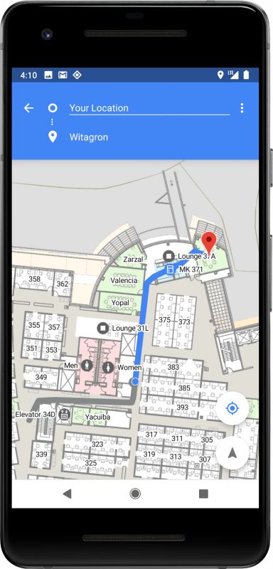 Android P indoor navigation
