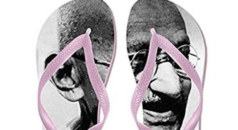 Mahatma Gandhi flip flops