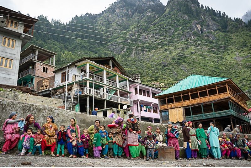 Mothers in Malana happily participate in each immunisation session and there is no unvaccinated children left in Malana today. (Photo: MoHFW)