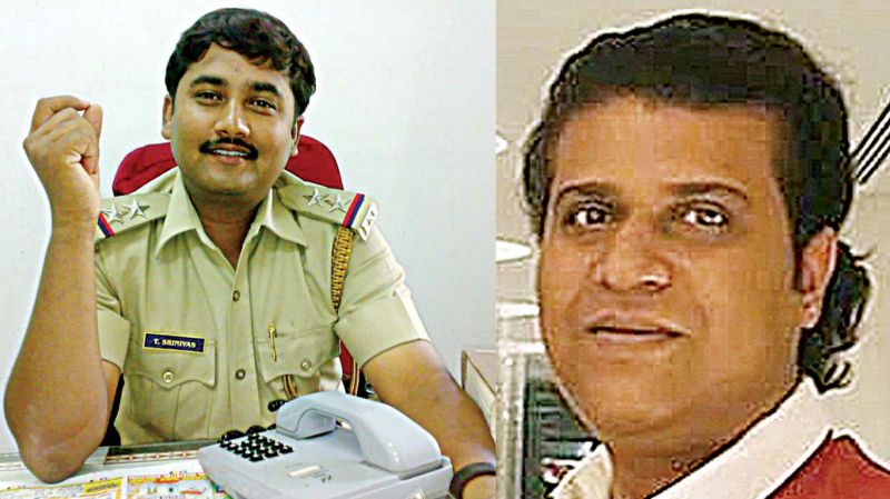 Inspector Srinivas (left) and Prasanth Francis