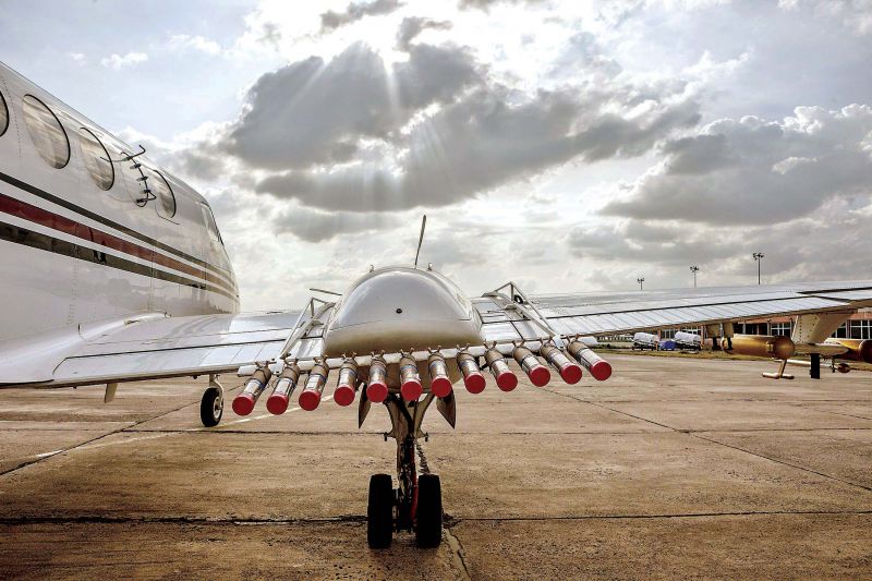 Cloud seeding is a form of weather modification, to change either the amount or type of precipitation by dispersing substances into the air that serve as cloud condensation or ice nuclei, and alter the microphysical processes within a cloud.