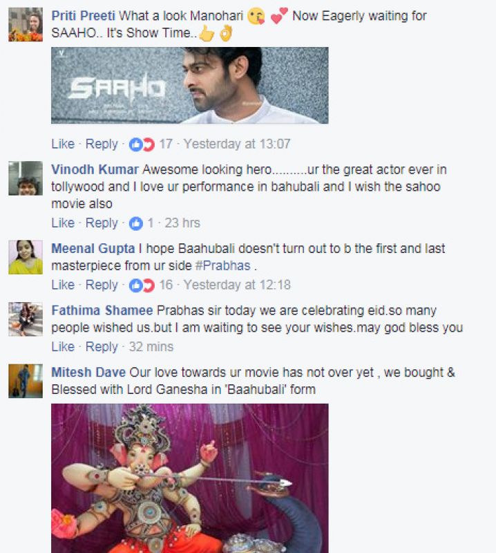 Prabhas changes his cover picture on Facebook and fans go gaga over him