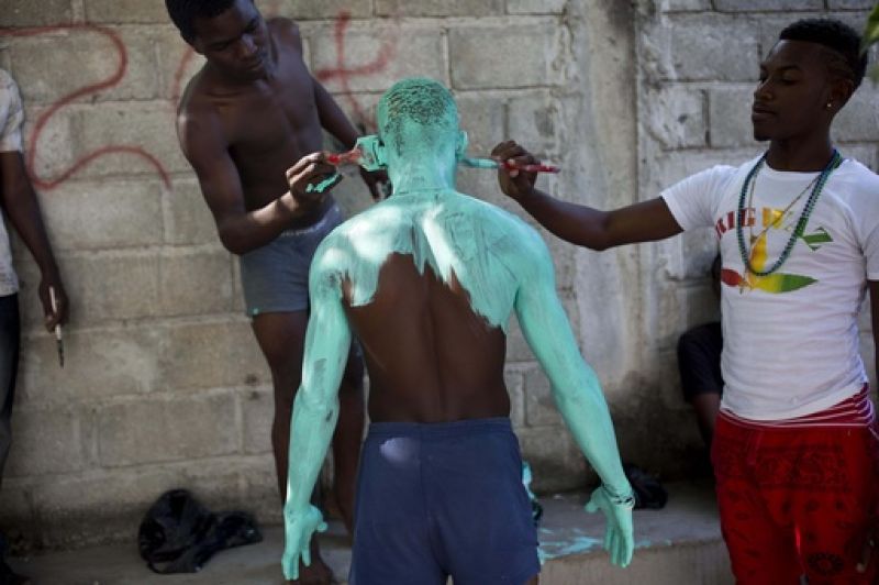Haitians celebrate the last day of Carnival with colour and dance