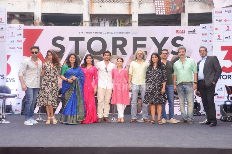 Pulkit Samrat, Richa Chadha launch the 3 Storeys trailer in a Mumbai chawl