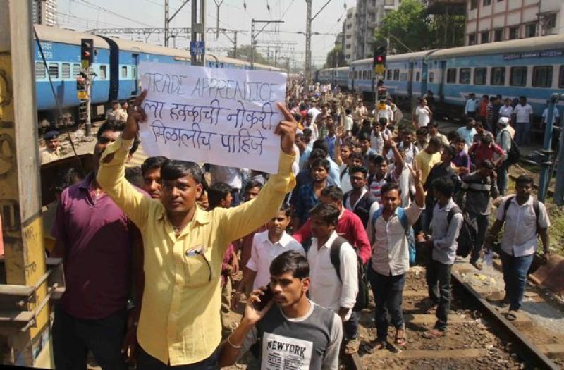 Rail Roko: Mumbai comes to standstill as students block lines demanding jobs