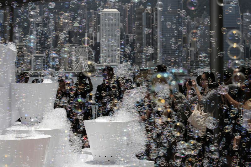 Japan bubbles up at art installation