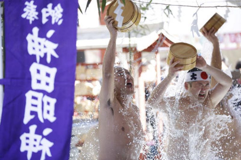 Japan celebrates spiritual cold water-endurance festival
