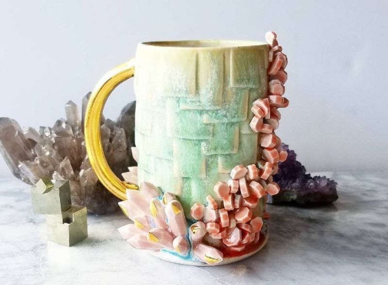 Artist makes eye-catching mugs that are too good to have coffee in