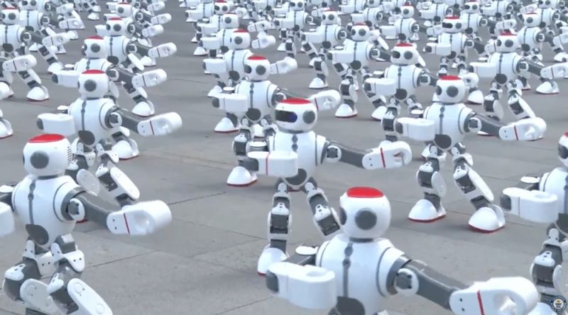 Check out 1069 dancing robots creating a world record