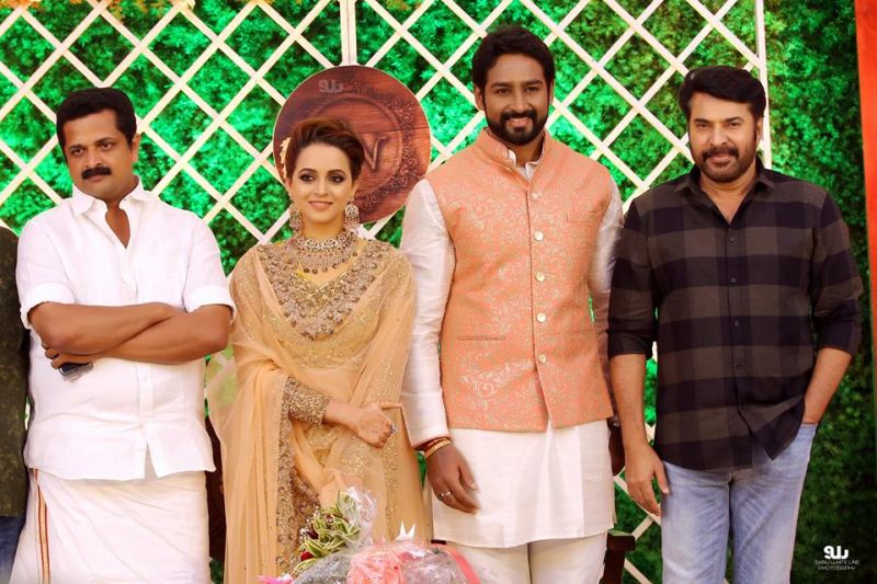 South star Bhavana marries long-time beau; Mammootty, others attend