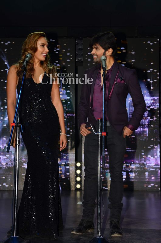 Iulia Vantur shoots with Himesh Reshammiya for music video Iulia Vantur shoots with Himesh Reshammiya for music video