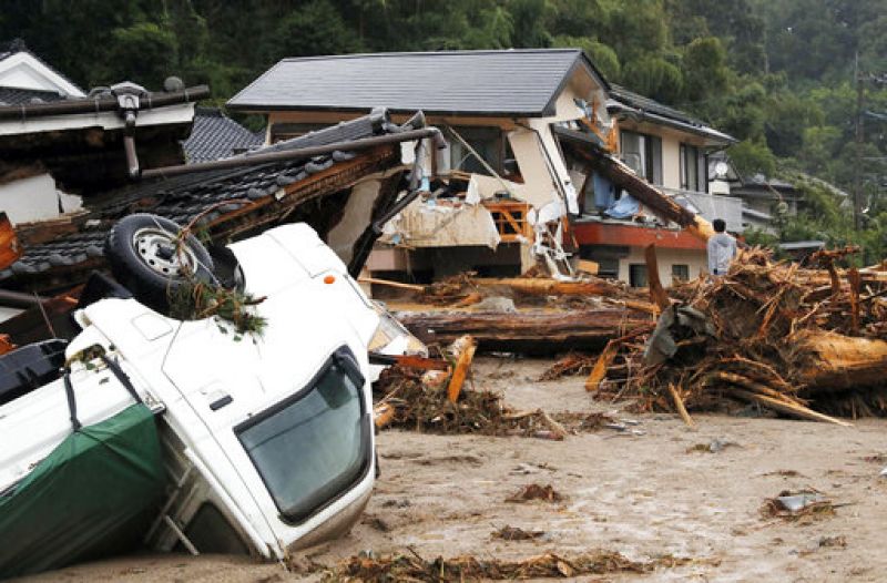 Japan floods: At least 6 killed; search for 20 missing slowed by mud