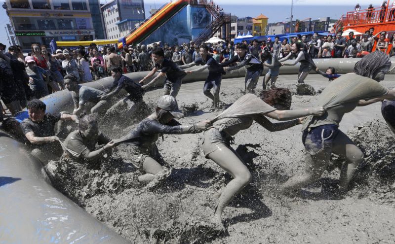 Mud-slinging was never this fun; Boryeong Mud Festival sees revellers go wild