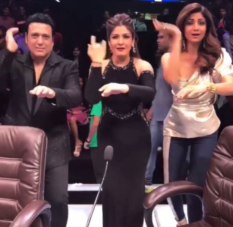 Govinda, Shilpa and Raveena groove together as they reunite after 19 years