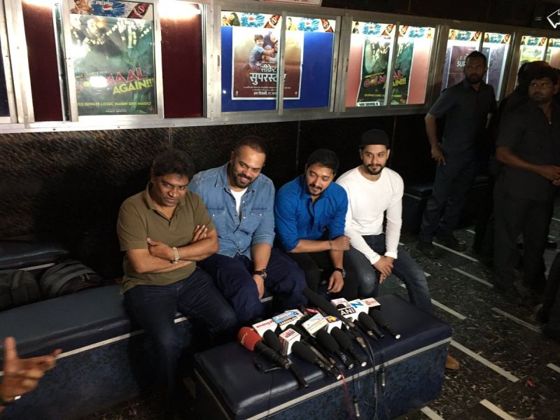 Buoyed by grand opening, Golmaal Again boys catch a show with fans