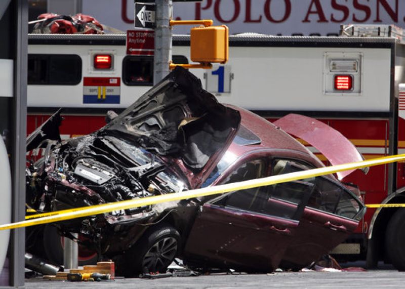 Times Square crash: Intoxicated man kills 1, injures 22