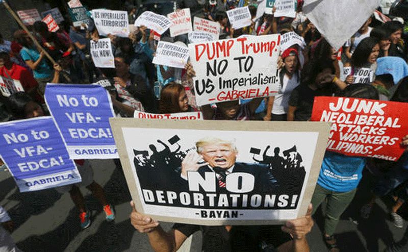 Thousands in Philippines, Indonesia protest against Trumps ban
