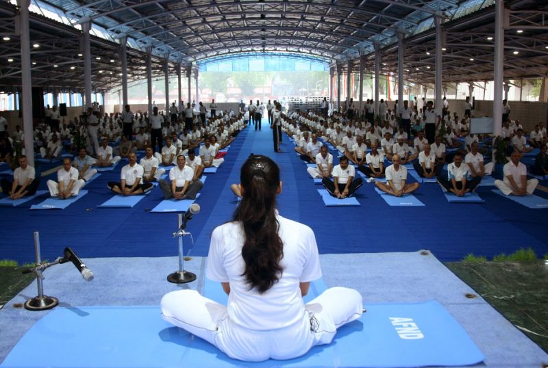 Along with India, world marks 3rd edition of Intl Yoga Day