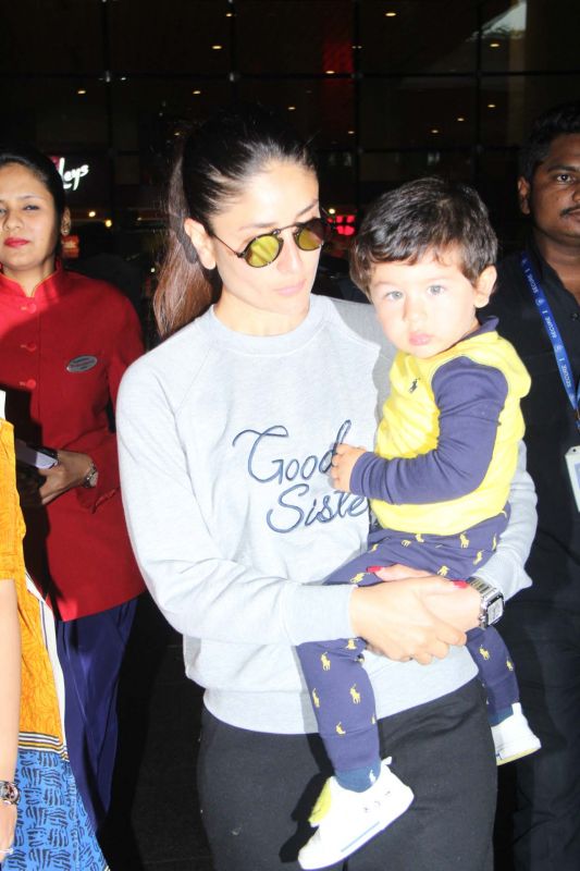 Taimur wins hearts with pout like Kareena, Mira smiles with baby bump