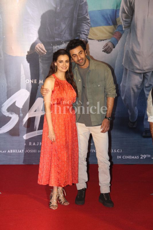 Sanju trailer launch: Ranbir Kapoor all smiles with Vicky, Sonam, Dia
