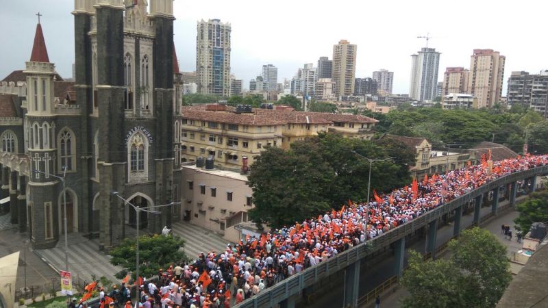 Maratha Kranti Morcha: Lakhs throng Mumbai streets to rally for reservation