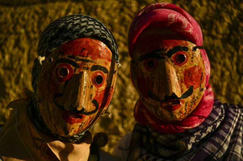 In ancient Spanish festival, masked villagers hit anyone who crosses their path