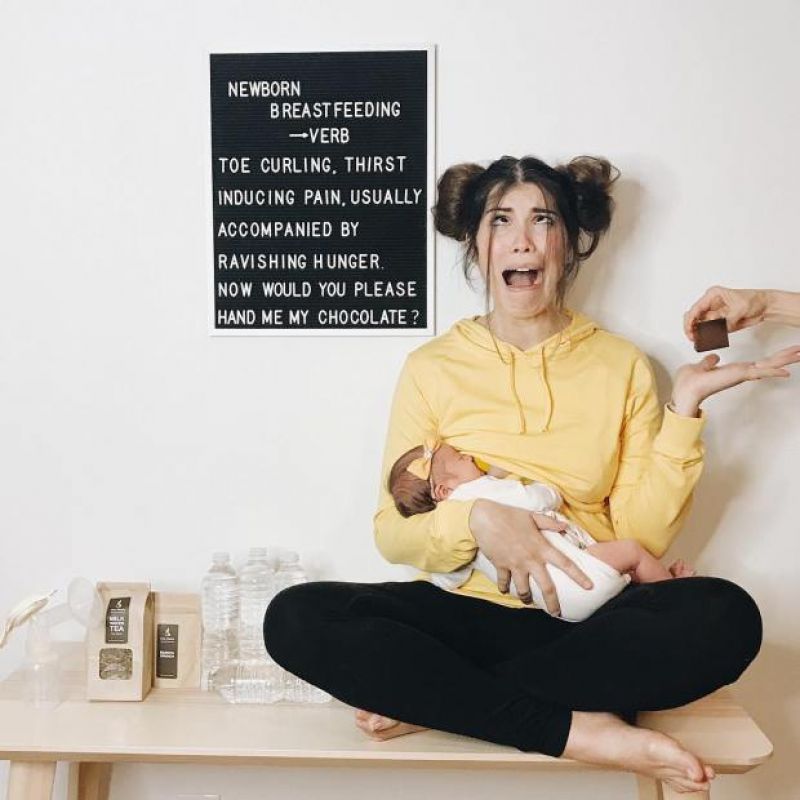 Woman gets real about pregnancy in hilarious photo series