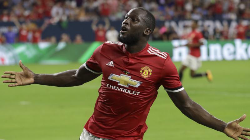 Belgian international Lukaku grabbed his second goal in his second start for United as the Red Devils eased past a disjointed City at Houstons NRG Stadium.(Photo: AP)