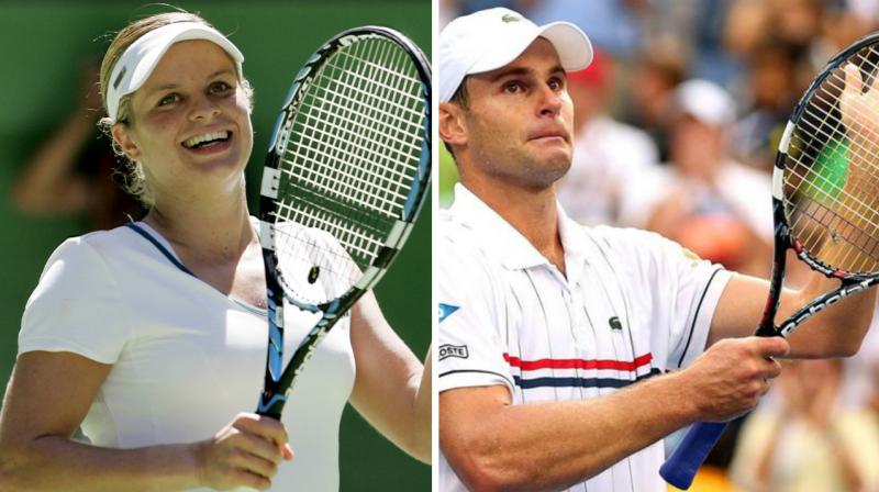 Former world number ones and Grand Slam champions Kim Clijsters and Andy Roddick are among five players set to be inducted into the International Tennis Hall of Fame this Saturday.(Photo: AP / AFP)