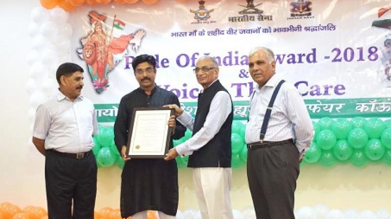 PR Gurus MD Mr. Manoj Kumar Sharma bestowed with the Pride of India Award
