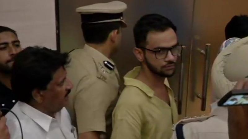 Umar Khalid was attending an event in the high security area. (Photo: Twitter | ANI