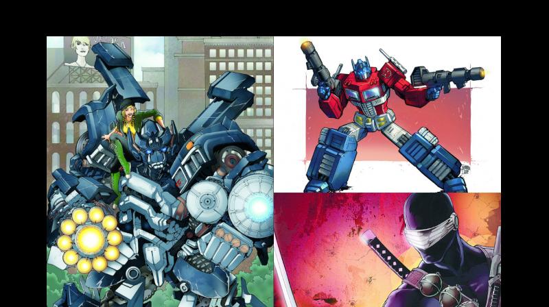 Having started out with illustrating for the iconic Transformers series, the artist has now branched out into book cover illustrations for some of the most popular comic book series, including G.I. Joe and Star Wars. (Photo: DC)