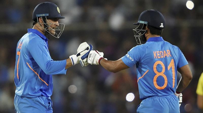 The Maharashtra player feels that Dhonis game is more about playing straight and it creates pressure. (Photo: AP)