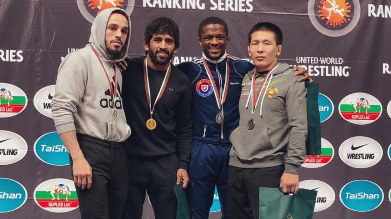 This was Punias 10th medal in as many international tournaments since failing to finish at the podium in the 2017 World Championships in Paris. (Photo: Twitter)