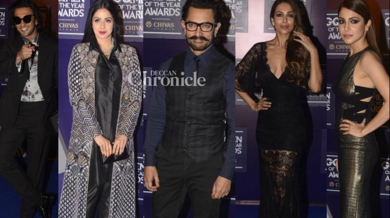 Aamir breaks norm, Sridevi, Ranveer, Anushka, Malaika dazzle at event