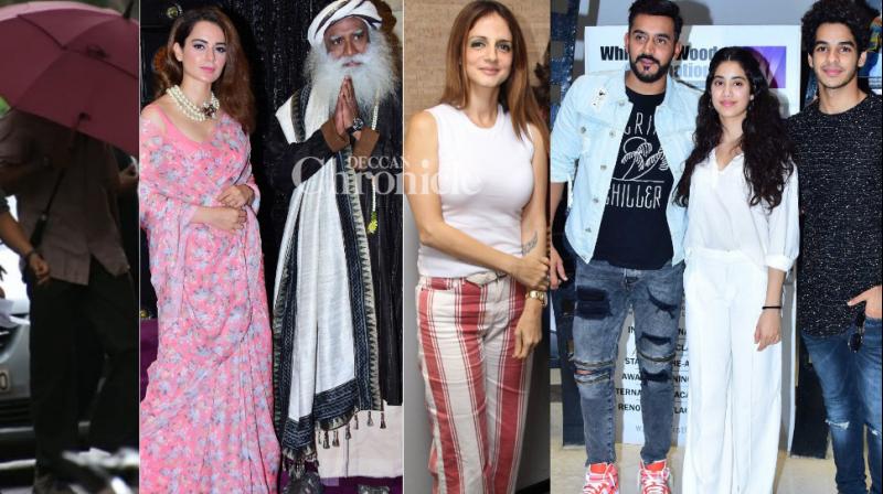 Sussannes gesture for Sonali, Hrithiks mystery, Kangana meets Sadhguru